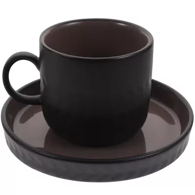  Ceramic Coffee Set Ceramics Office Espresso Cups Cappuccino Handheld Water Mug • £16.39