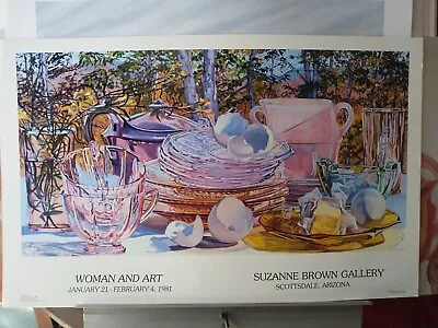 SUPER RARE VINTAGE Janet Fish BUTTER & EGGS Original 1981 Expo Print 19x30 • $299