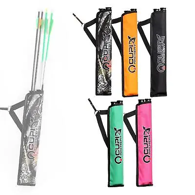 Lightweight Archery Quiver Backpack Bag 2 Tubes Case Pouch Practice Hunting • $21.58