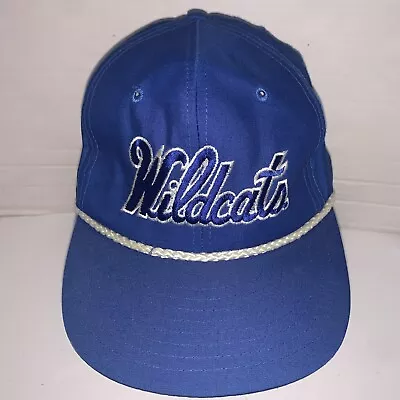 Kentucky Wildcats Hat Rope Script Snapback Cap Blue University VTG • $12.71