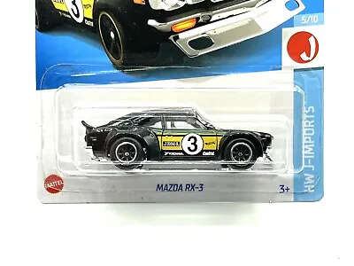 2022 Hot Wheels Mazda RX-3 (black) W/Real Riders SUPER CUSTOM • $11.99