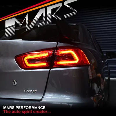 MARS Smoked Red 3D LED Tail Lights For MITSUBISHI LANCER CJ CF SEDAN 07-19 EVO X • $439.99