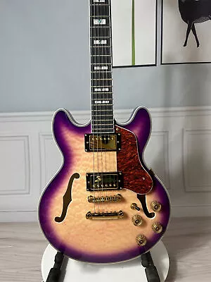 ES339 Quilted Maple Top Beautiful Electric Guitar HH Pickups Mahogany Neck • $162.20