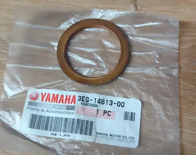 1 Yamaha Gasket Exhaust Pipe NEW OEM XV 1000 920 750 Virago V Star  3EG-14613-00 • $7.99