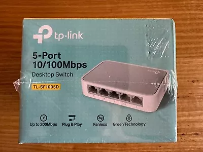 TP-Link 5-Port 10/100 Mbps Ethernet Desktop Switch P'n'P Unmanaged BNIB Sealed • $23.65