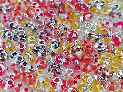 $4.27 • Buy Twin 2 Hole Czech Glass Seed Beads Size 2.5x5 Mm   MIXTURE COLOR # 29   50 Grams