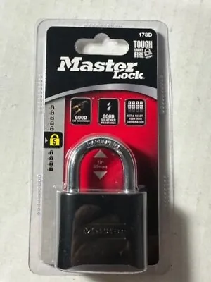 Master Lock 178D 2  Black Set Your Own Combination Padlock • $16