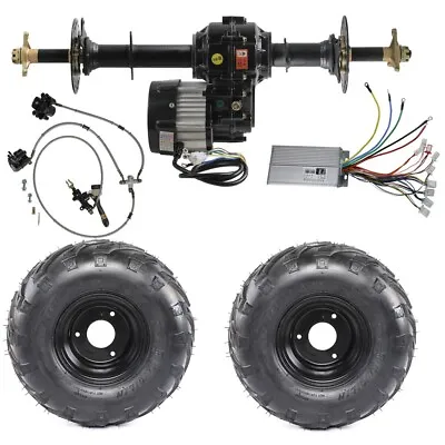 30  Rear Axle Kit 1000W Electric Differential Motor Wheel Tires Brake Controller • $564.20