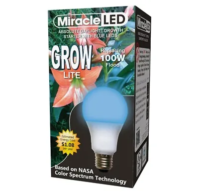 Miracle Grow LED Cool Touch 100 Watts Absolute Daylight Grow Starter W Blue Leds • $11.50