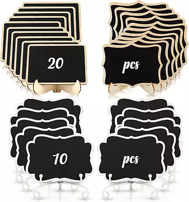 Mini Chalkboard Signs 30 Pack Framed Small Chalkboard Labels With Stand Small  • $44.09