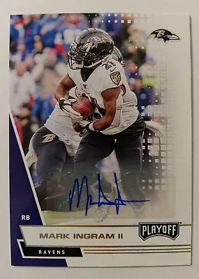 2020 Panini Playoff Mark Ingram II Autograph Baltimore Ravens Saints Alabama #29 • $19.99