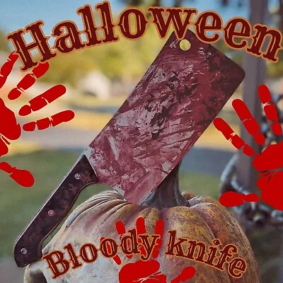 Leatherface Myers Halloween Kills Butcher Knife Prop Trick Or Treat Bloody  V2.0 • $16.66