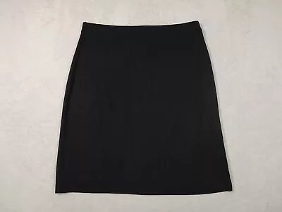 Exclusively Misook Womens XL Black Pencil Skirt Pull On Acrylic • $34.99