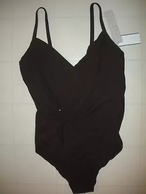 Amoressa Miraclesuit Brown Uturn Ulyana 1 Pc Underwire Swimsuit Sz 10 NWT • $59