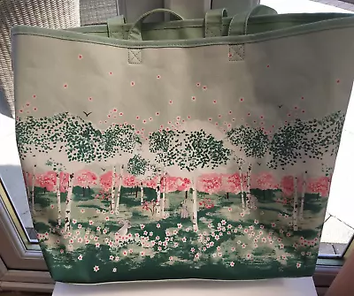 Cath Kidston Large Canvas Tote Bag Birch Forest NEW With Tags • £37.99