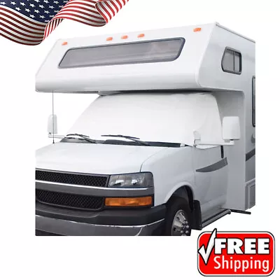 RV Windshield Cover Heavy Duty Water-resistant UV & Mildew Resistant White New • $61.38