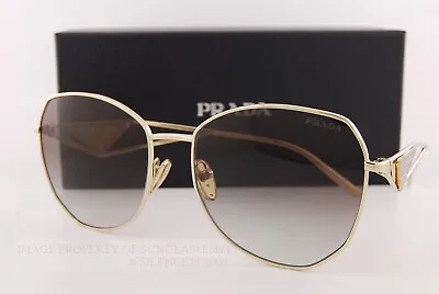 Brand New Prada Sunglasses PR 57YS ZVN 0A7 Pale Gold/Grey Gradient For Women • $259.99