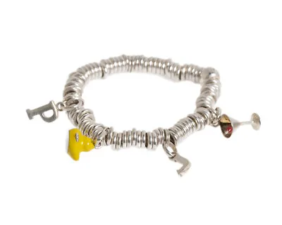 Links Of London Sterling Silver Sweetie Charm Bracelet With 4 Charms With Box • £119