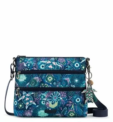 Sakroots Basic Crossbody Bag Royal Blue Seascape NWT Free Shipping • $86.11