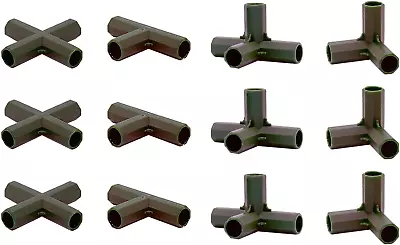 12PCS Fitting 16MM 4 Types Stable Support Heavy Duty Greenhouse Frame Building C • $22.49