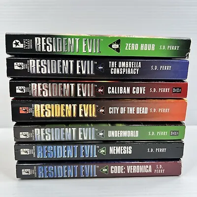 $169 • Buy Resident Evil Volumes 0 - 6 By S.D. Perry Paperback Book Set Horror Lot Of 7