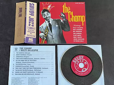 DIZZY GILLESPIE-The Champ-1996 CD Mini LP Japan • $10