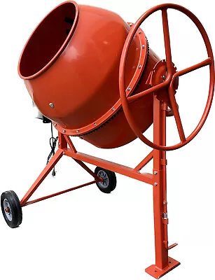 8.83 Cubic Feet 1-3/8 HP Cement Concrete Stucco Mortar Mixer Tilting Steel Drum • $899.99