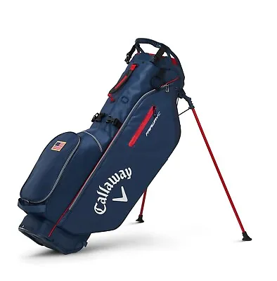 New Callaway Golf Fairway C Stand Bag DBL NVY/RED/USA 22 • $189.95