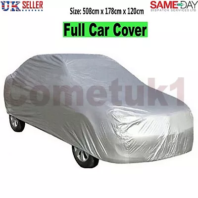 Full Car Cover Waterproof Large Outdoor UV Protection UK • £11.95