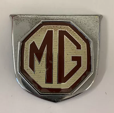 Genuine Mg Mgf Front Bumper Chrome Plastic Badge Emblem Dab101370 (d) • £19.95