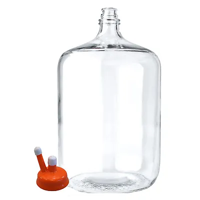 Home Brew Ohio 6.5 Gallon Glass Carboy With Carboy Cap • $74.99