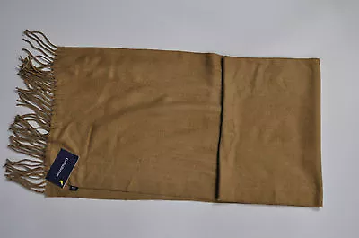 NEW Croft & Barrow Men's Solid Camel Tan Acrylic Scarf MSRP $20 • $7.99