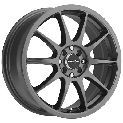 Vision 425 Bane 16x7 4x100/4x4.5  +38mm Gunmetal Wheel Rim 16  Inch • $106.99