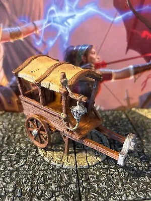 Covered Merchant Cart / Wagon Miniature Dungeon & Dragons D&D Painted Terrain • $12.99