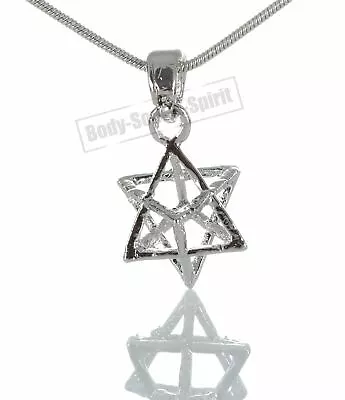 Lucky Charm Jewish Kabbalah Star Of David MERKABA Protection Necklace MERKAVA • $9.97