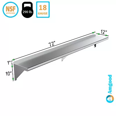 Stainless Wall Shelf | NSF | Utility Metal Shelf  || • $109.95