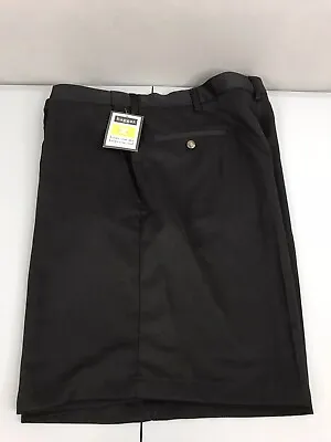 Haggar Flat Front Slash Pocket 100% Polyester Quick Dry Fabric Shorts Men’s 42x8 • $11.39