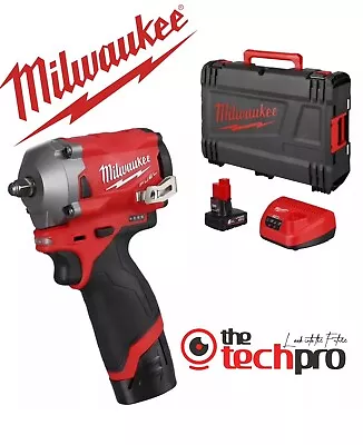 Milwaukee M12FIW38-0 12V M12 Fuel 3/8  Compact Impact Wrench With 2.0 AH Battery • £134.99