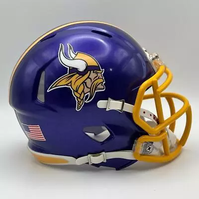 Minnesota Vikings CUSTOM Metallic Purple - Viking Decals Mini Football Helmet • $65