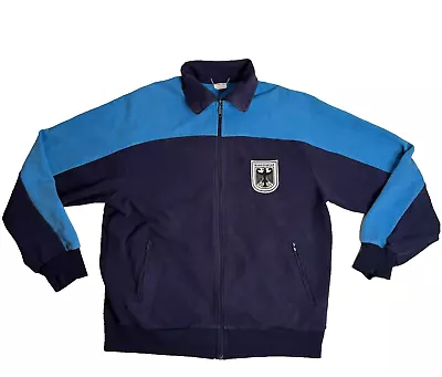 German Army Bundeswehr Blue PT Sports Jacket Pullover Tracksuit Top Size 56 • $74.25