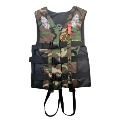 $33.38 • Buy Fishing Life Jacket Swiming Life Vest Kayak Canoe Boat Sailing Aid Camouflage D