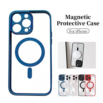 For IPhone 15 14 Plus 13 12 11 Pro Max Magnetic Wireless Charger Protective Case • $8.89