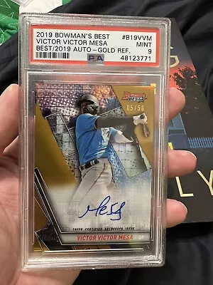 2019 Bowmans Best Victor Victor Mesa Gold Refractor Auto /50 Best Of 2019 • $9.99