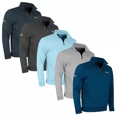 Oscar Jacobson Mens Hawkes Tour II Breathable Half Zip Sweater 50% OFF RRP • £39.99