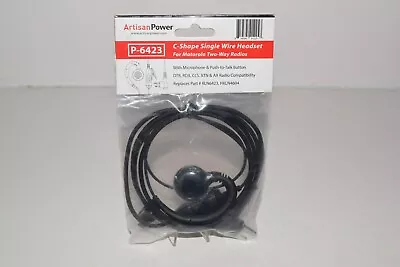 NEW Artisan Power P-6423 Motorola Two-Way Radio Mic PTT Headset RLN6423 HKLN4604 • $14.99