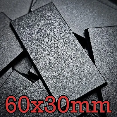 60x30 Mm Rectangle Bases For Miniatures Models TOW Fast Shipping • £2.89