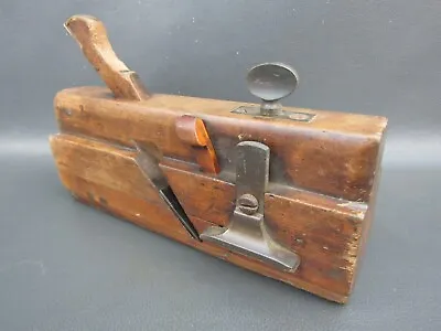Wooden Moving Fillister Plane Vintage Old Tool By Wm Moss • $58.08