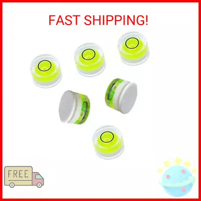 6Pcs Double Sided Adhesive Bubble Spirit Levels Mini Circular Bullseye Levels Us • $8.65