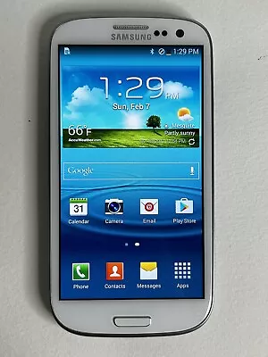 Samsung Galaxy S III SGH-T999 - 16GB - Marble White Smartphone WORKS!! No Sim • $24