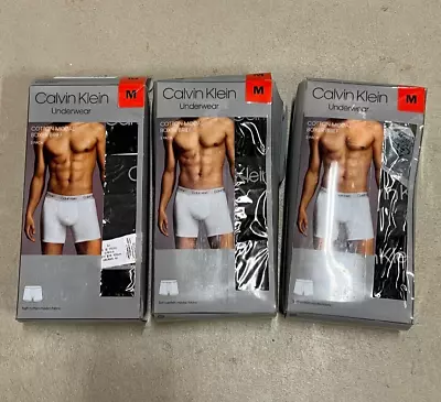 Calvin Klein Men's 3-Pack Body Cotton Modal Boxer Briefs-M (Lot Of 3=9 Pairs) • $59.99